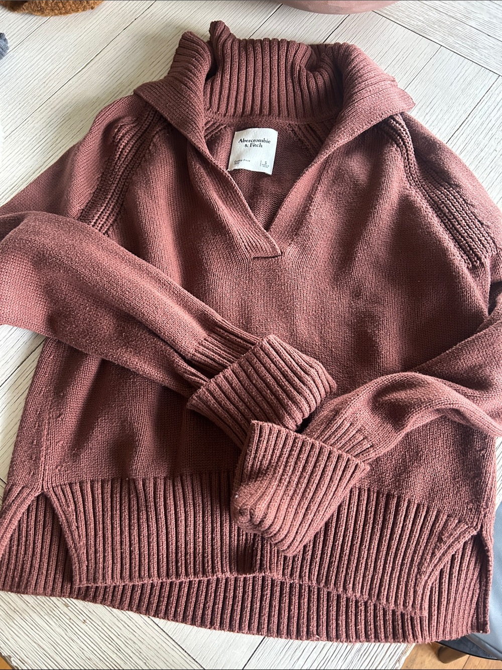 Abercrombie & Fitch Ribbed Cowl Sweater